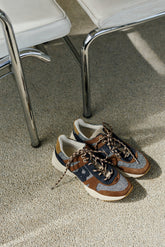 LEATHER & WOOL SNEAKERS