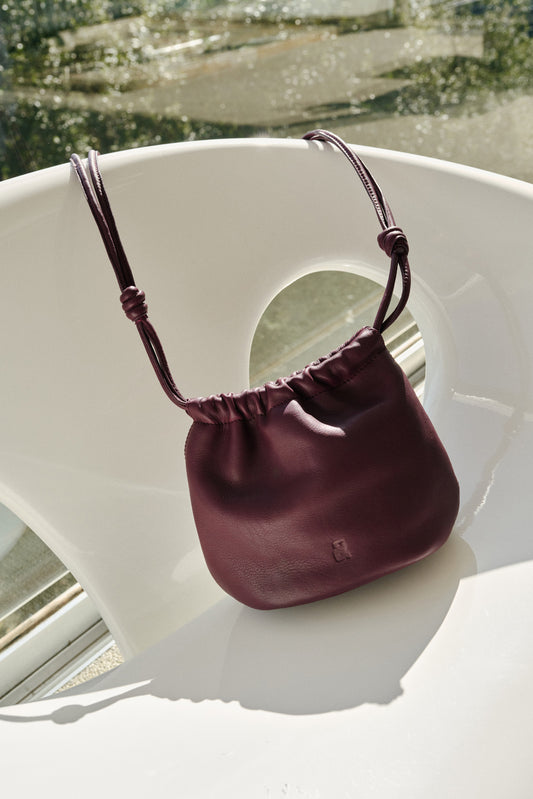 BOLSO PIEL FRUNCIDA