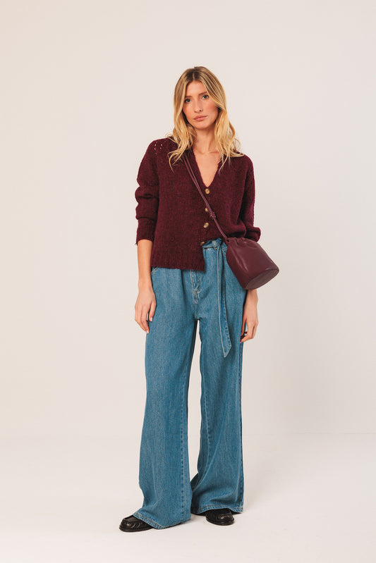 BOLSO PIEL FRUNCIDA