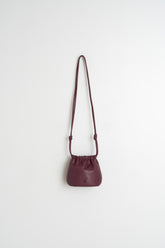 GATHERED LEATHER TOTE BAG