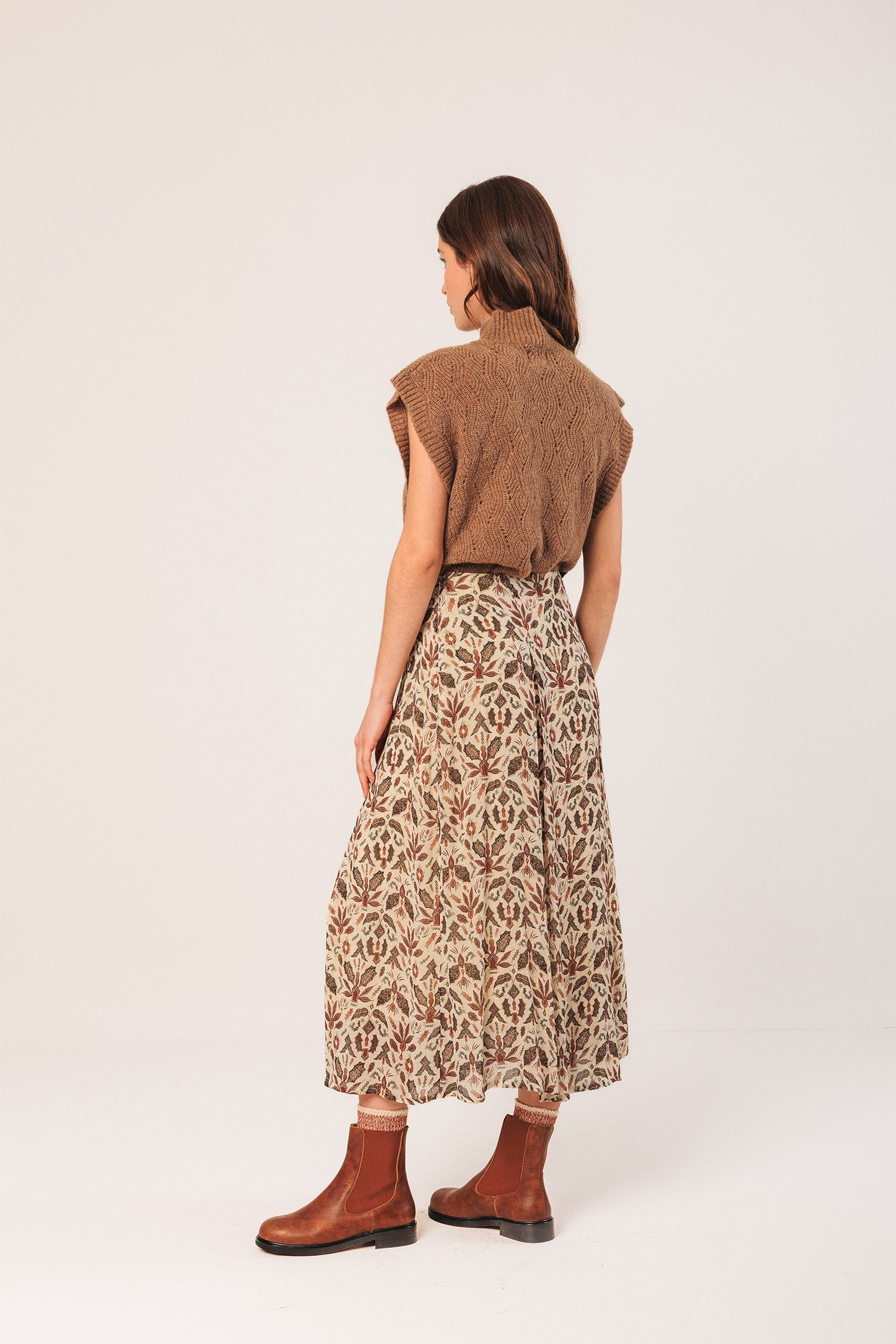 BATIK MIDI SKIRT