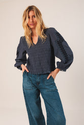 ETHNIC EMBROIDERED BLOUSE