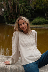 BLOUSE BRODÉE ROMANTIQUE