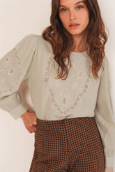 ROMANTIC EMBROIDERED BLOUSE