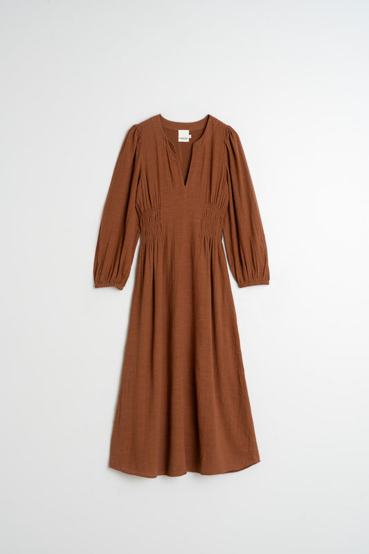 VESTIDO ALGODÓN CREPADO