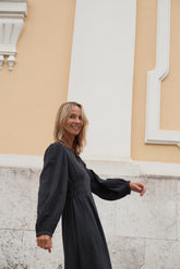 VESTIDO ALGODÓN CREPADO