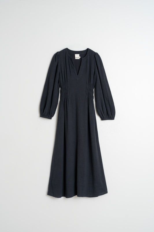 VESTIDO ALGODÓN CREPADO