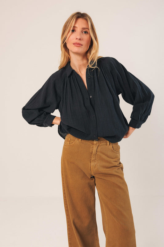 CAMISA ALGODÓN CREPADO