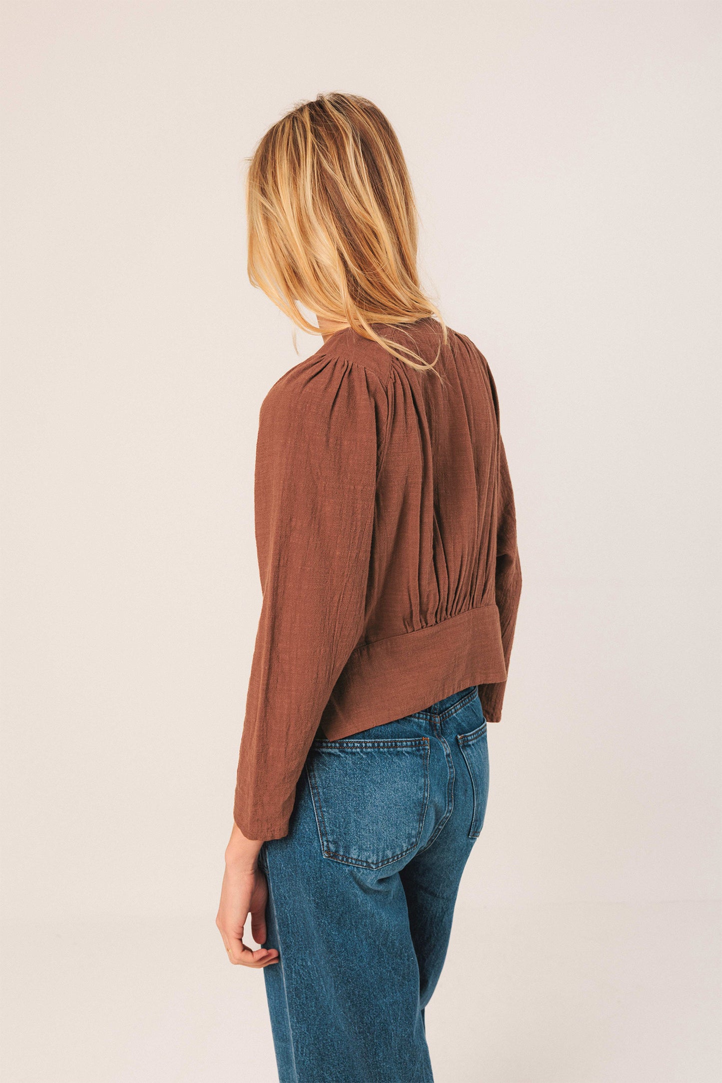 BLUSA  ALGODÓN CREPADO
