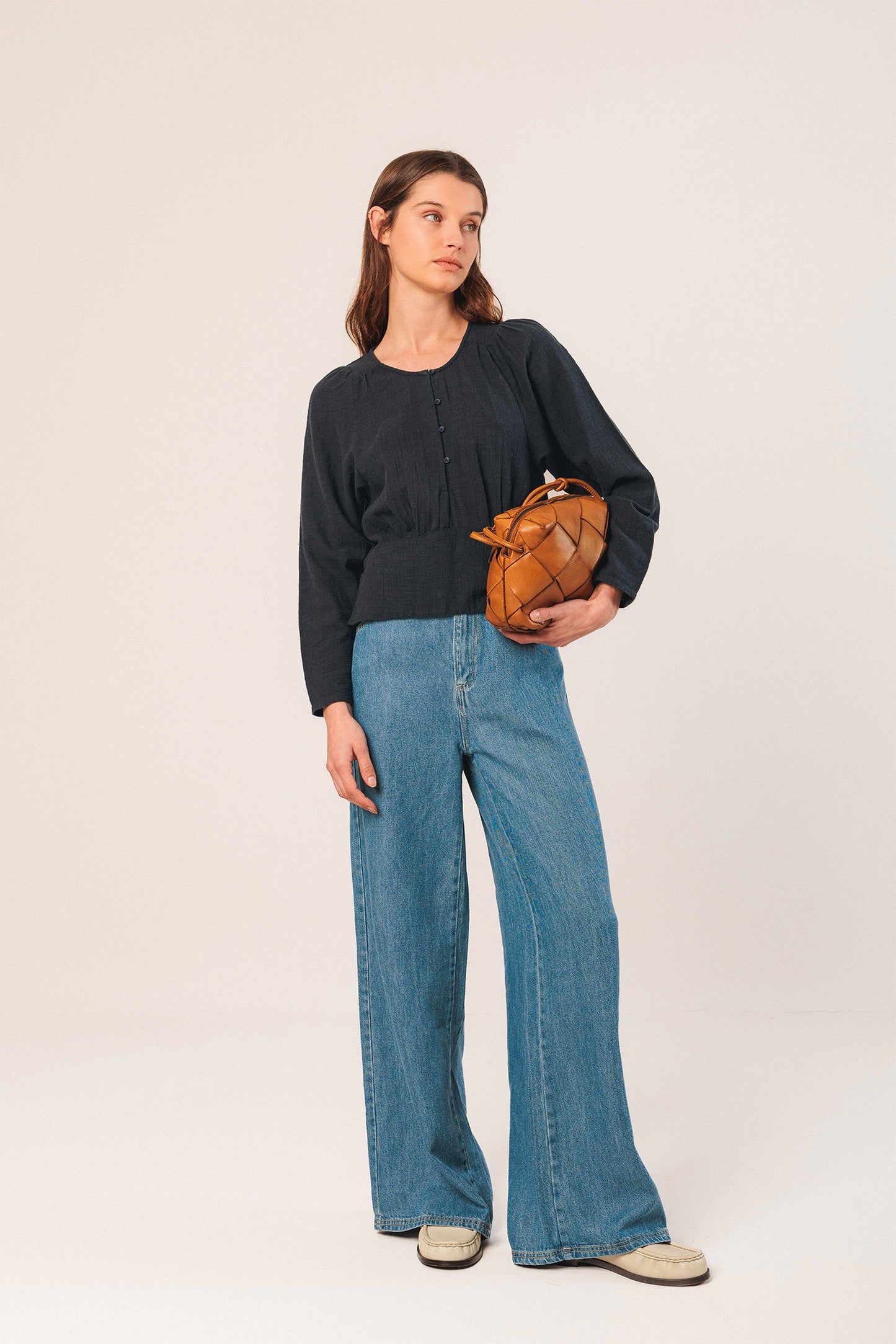 BLUSA  ALGODÓN CREPADO