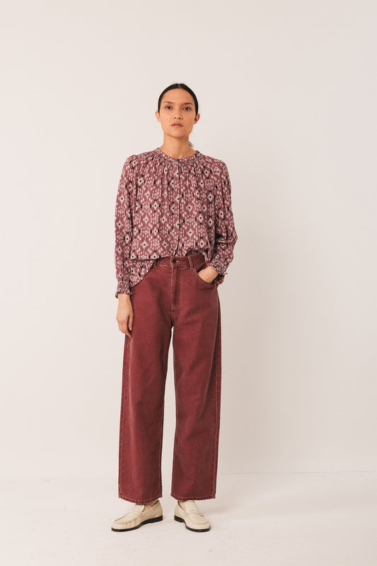 CAMISA ESTAMPADO IKAT 3