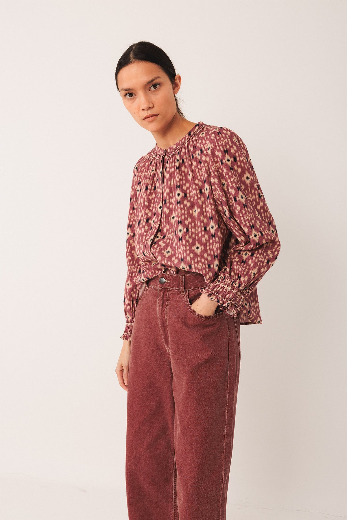 CAMISA ESTAMPADO IKAT
