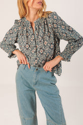 IKAT-PRINT SHIRT