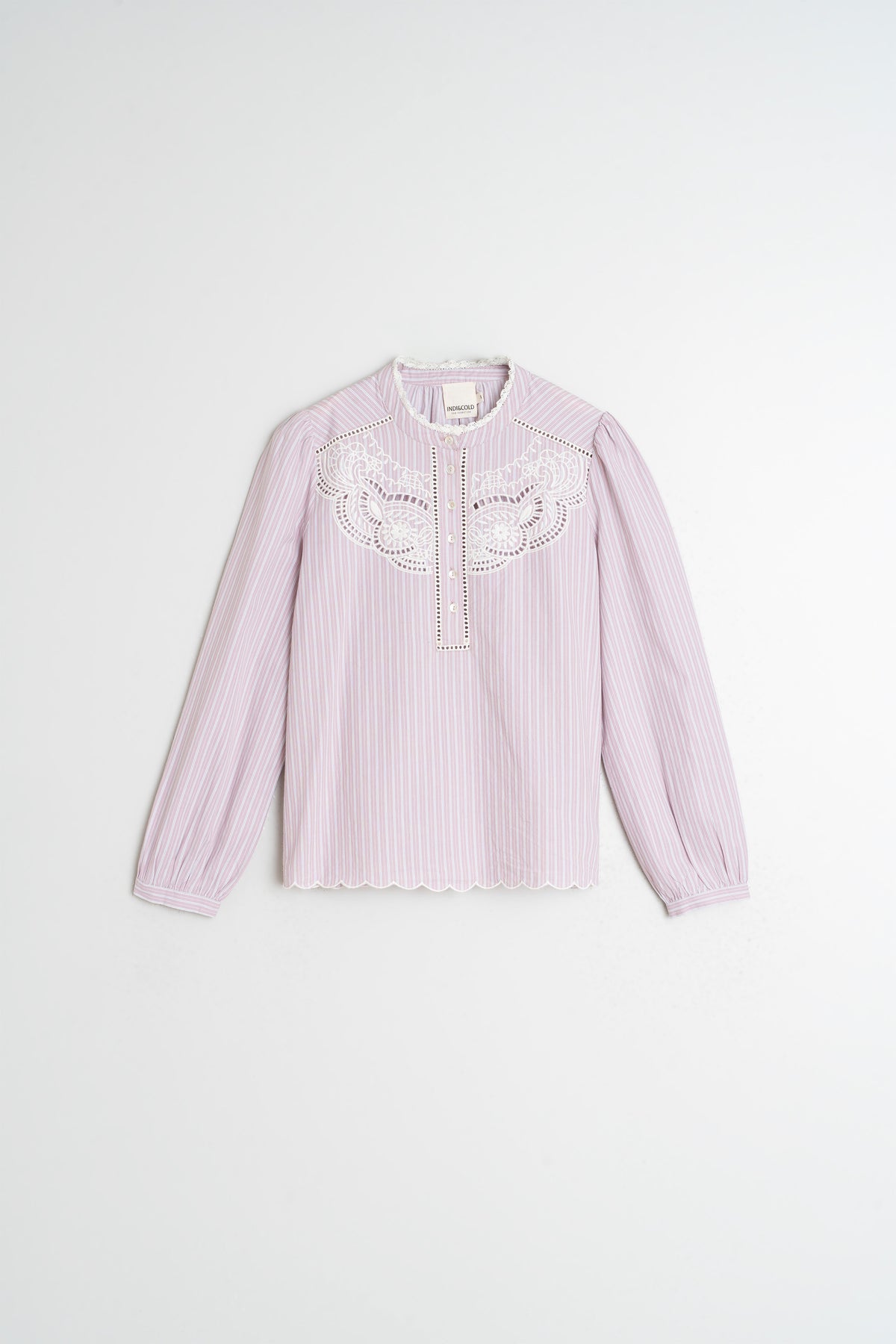 BLUSA BORDADOS POPELÍN