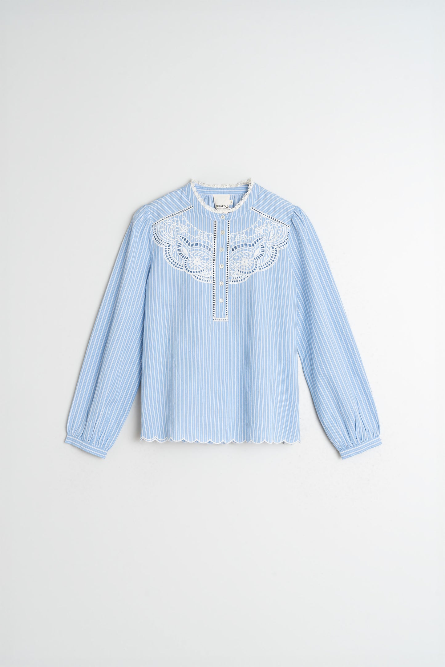 BLUSA BORDADOS POPELÍN