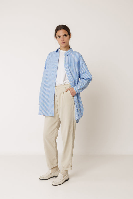 CHEMISE LONGUE À RAYURES