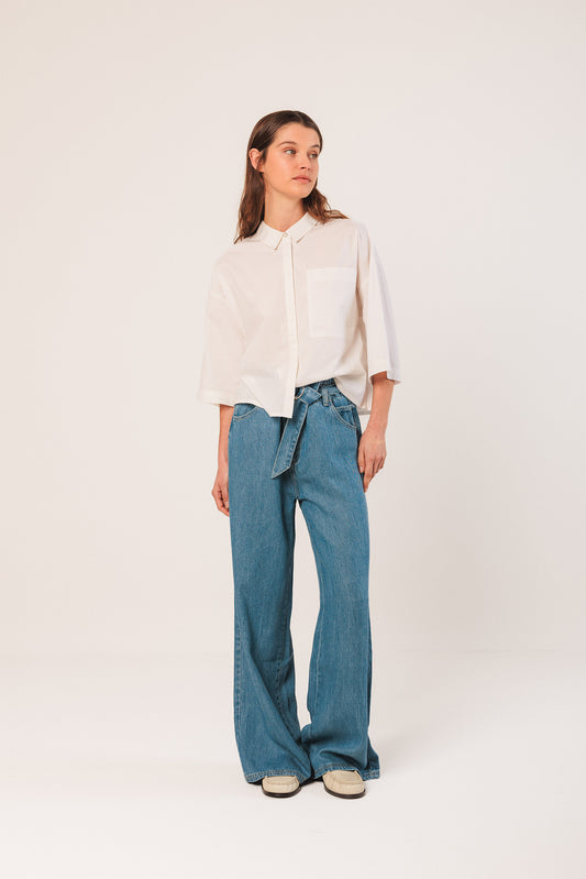 CHEMISE EN POPELINE BOX