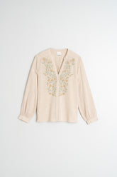 CAMISA COMBINADA BORDADOS