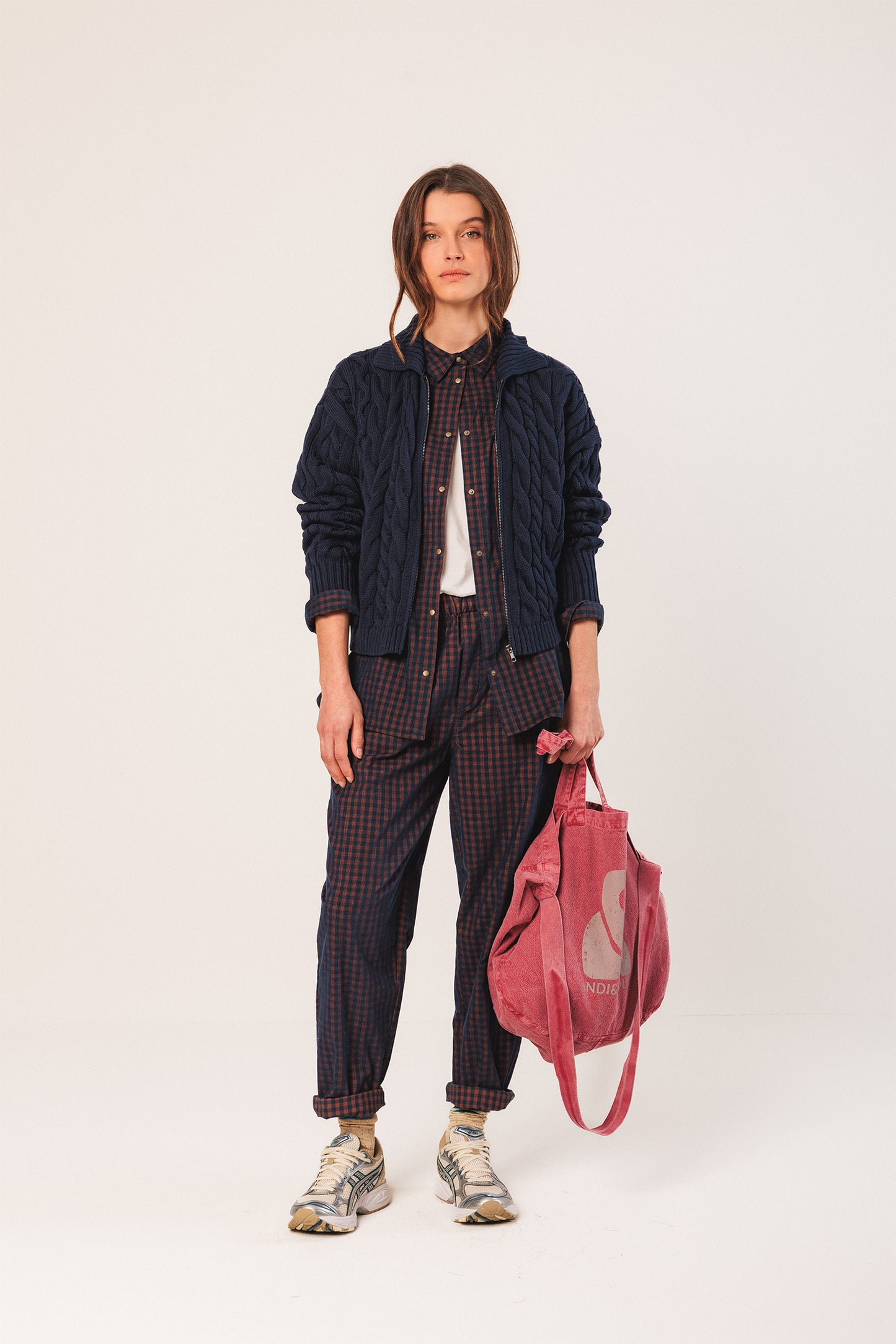 [CL] VICHY MICRO-CORDUROY OVERSHIRT