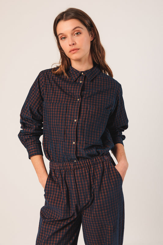 VICHY ELASTIC MICRO-CORDUROY PANT