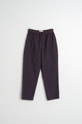 PANTALON ÉLASTIQUÉ EN MICRO VELOURS CÔTELÉ VICHY
