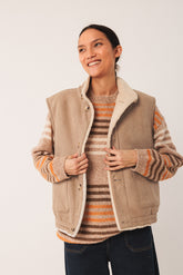 GILET TEDDY RÉVERSIBLE