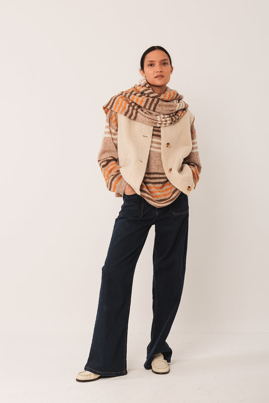 GILET TEDDY RÉVERSIBLE