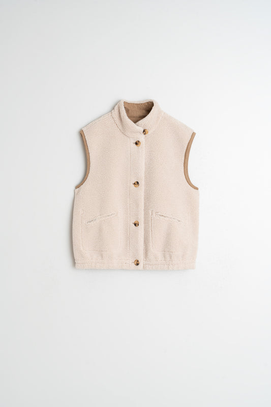 GILET TEDDY RÉVERSIBLE