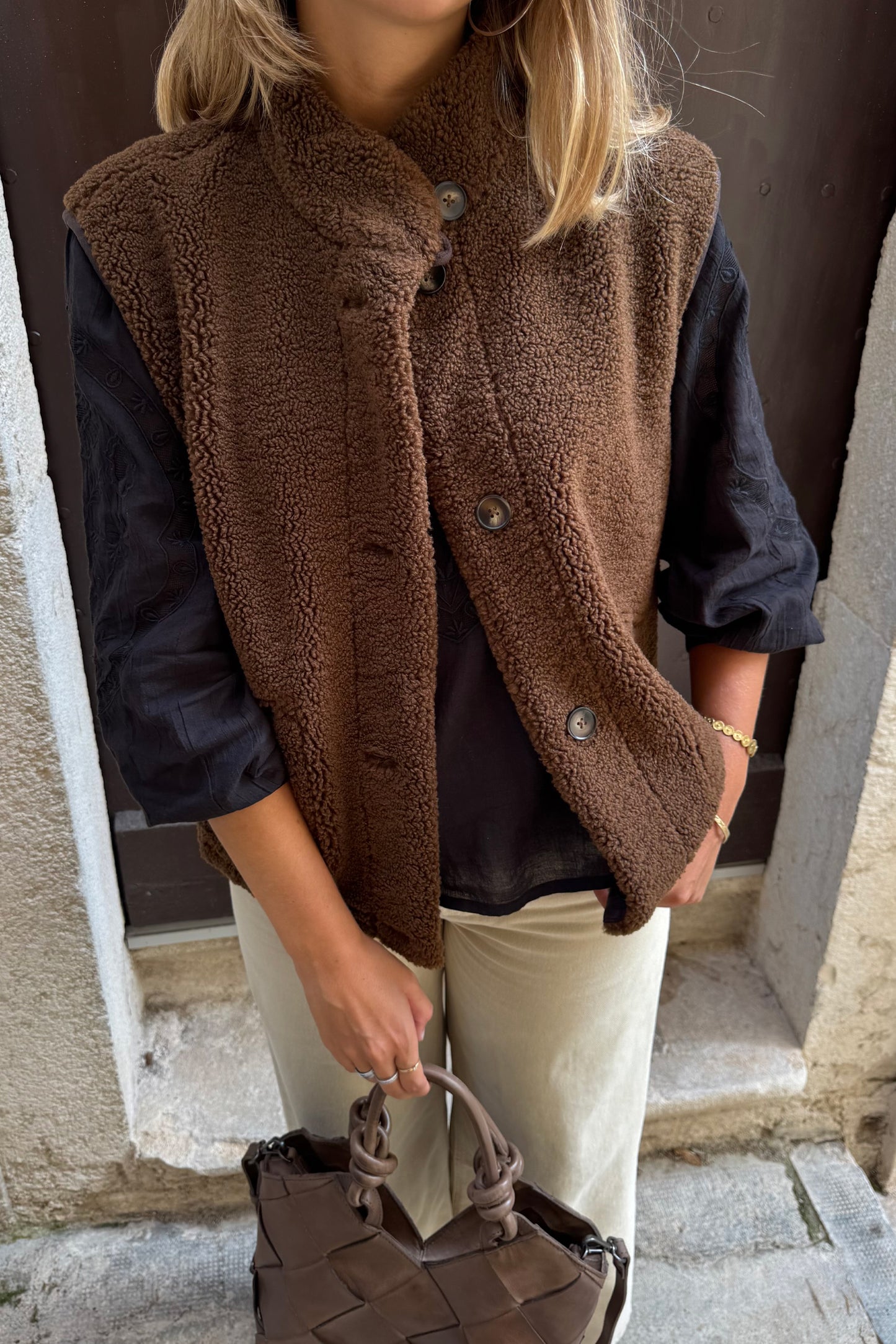 REVERSIBLE TEDDY VEST