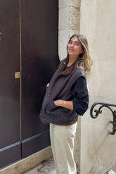 REVERSIBLE TEDDY VEST