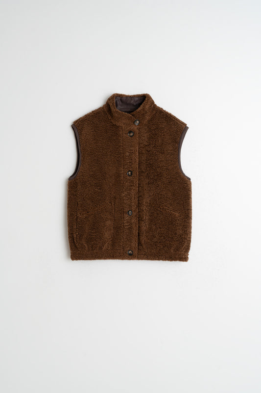 GILET TEDDY RÉVERSIBLE