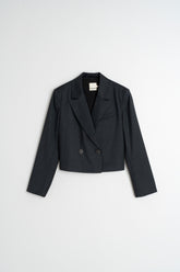 [CL] LAPEL CROP BLAZER