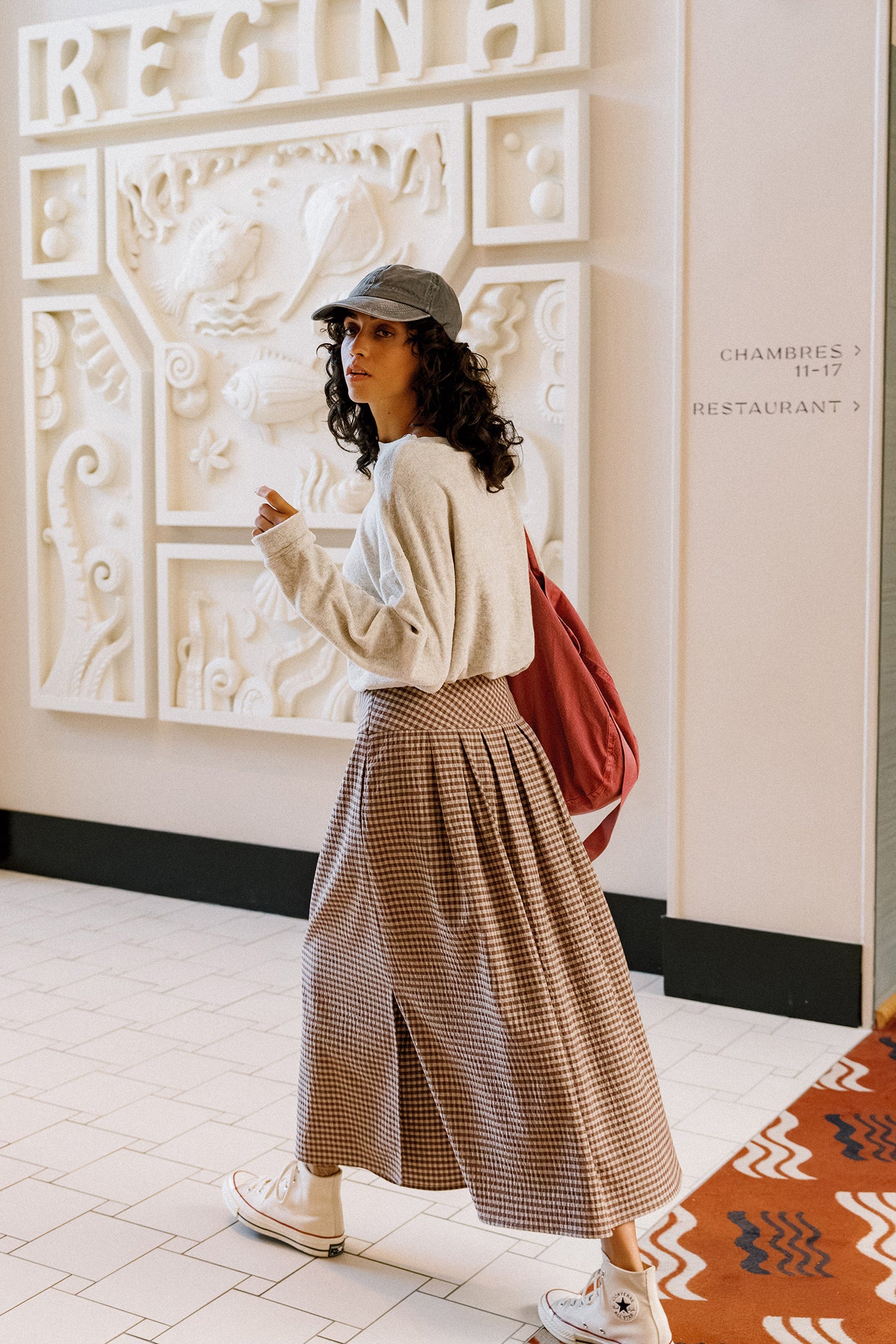 MINI CHECK SKIRT