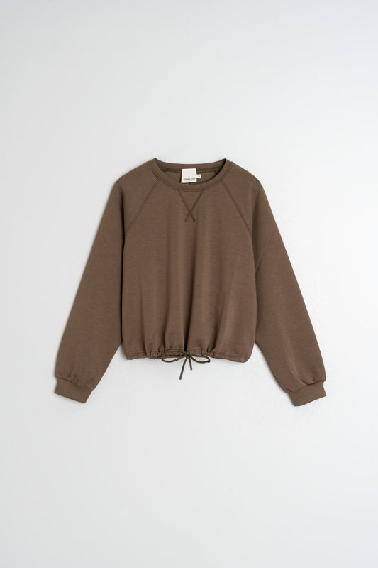 ADJUSTABLE-WAIST SWEATSHIRT