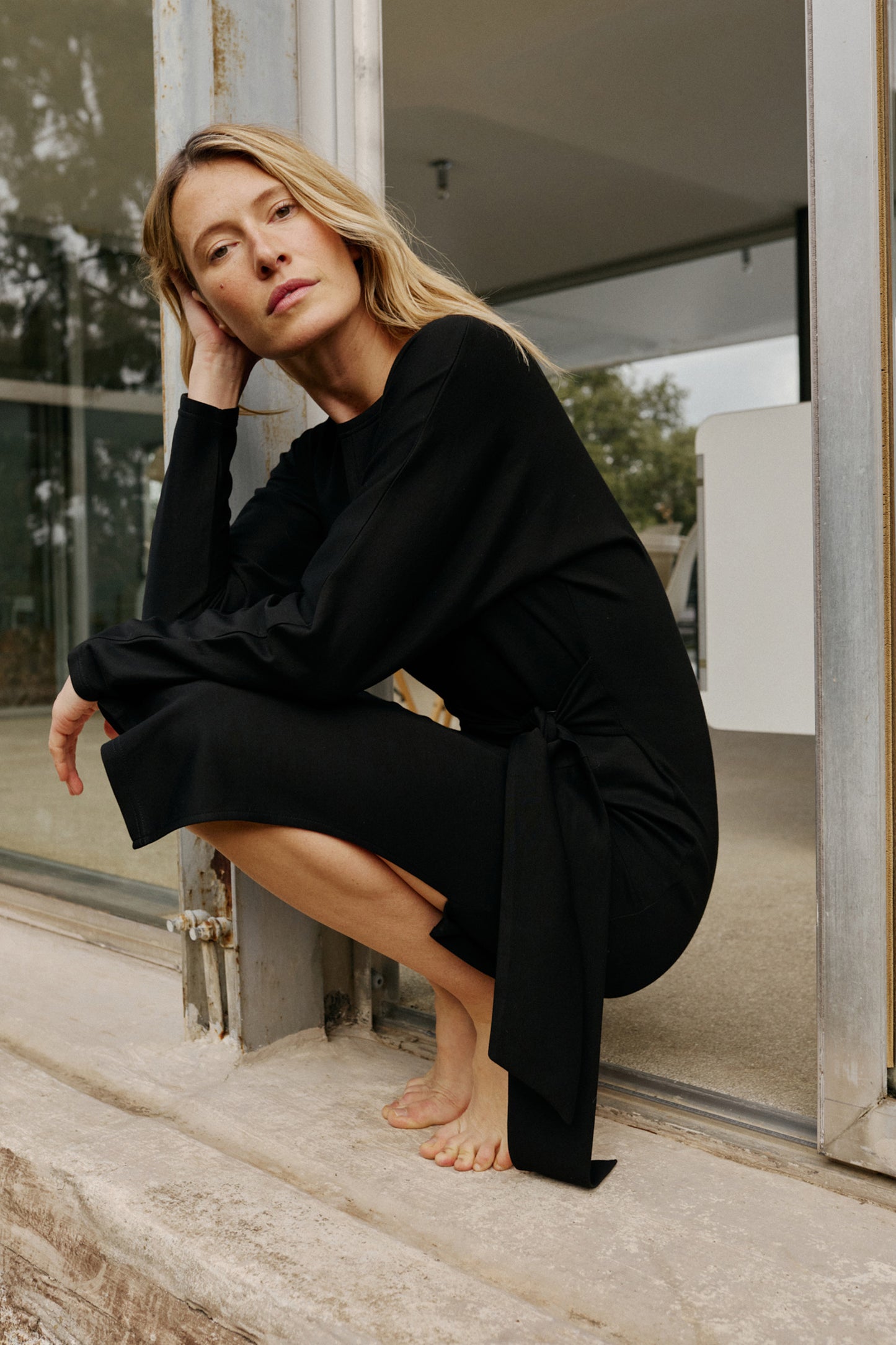 [CL] KNOTTED KNIT DRESS