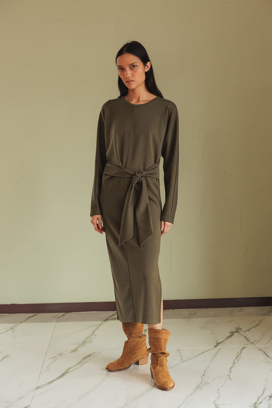 VESTIDO PUNTO ANUDADO