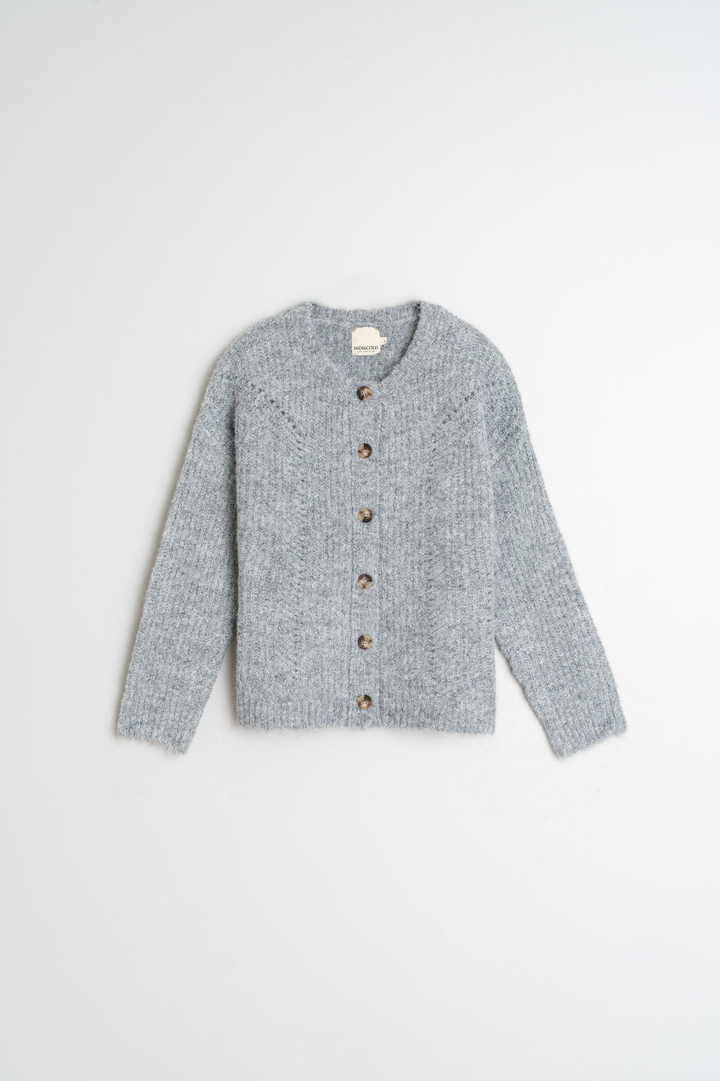CHAQUETA  CON DETALLES DESAGUJADOS
