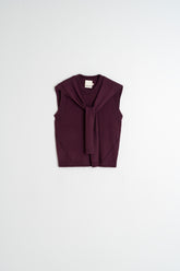 VEST WITH TIED SWEATER DETAIL