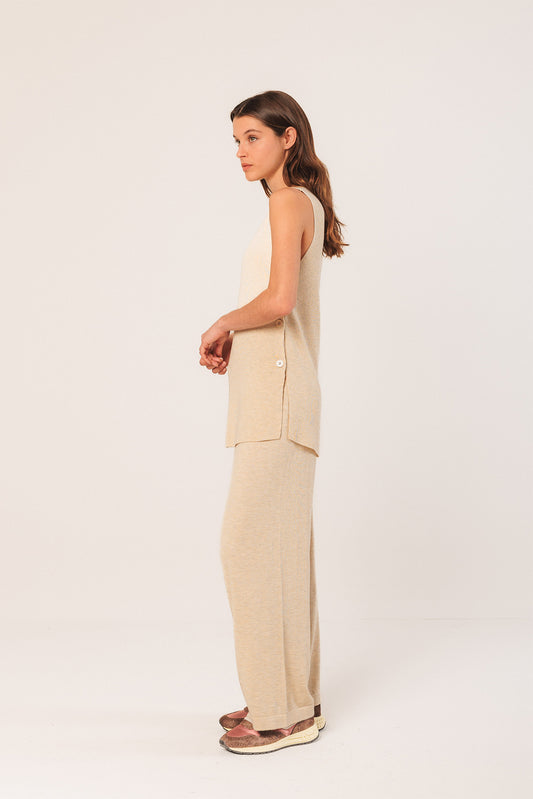 LONG BUTTONED VEST