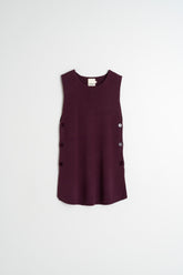 LONG BUTTONED VEST