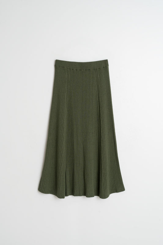 RIBBED KNIT SKIRT 1