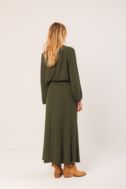 RIBBED KNIT SKIRT 4