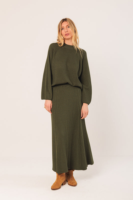 RIBBED KNIT SKIRT 5