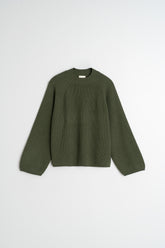 RIBBED SWEATER WITH PERKINS COLLAR