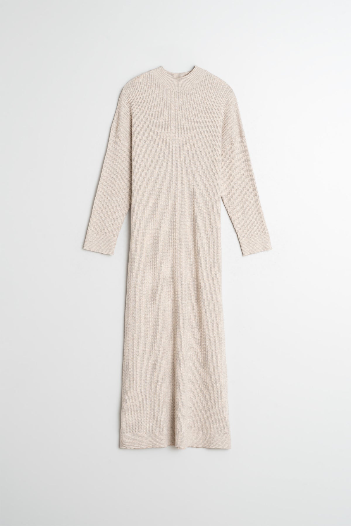 WIDE CABLE-KNIT DRESS