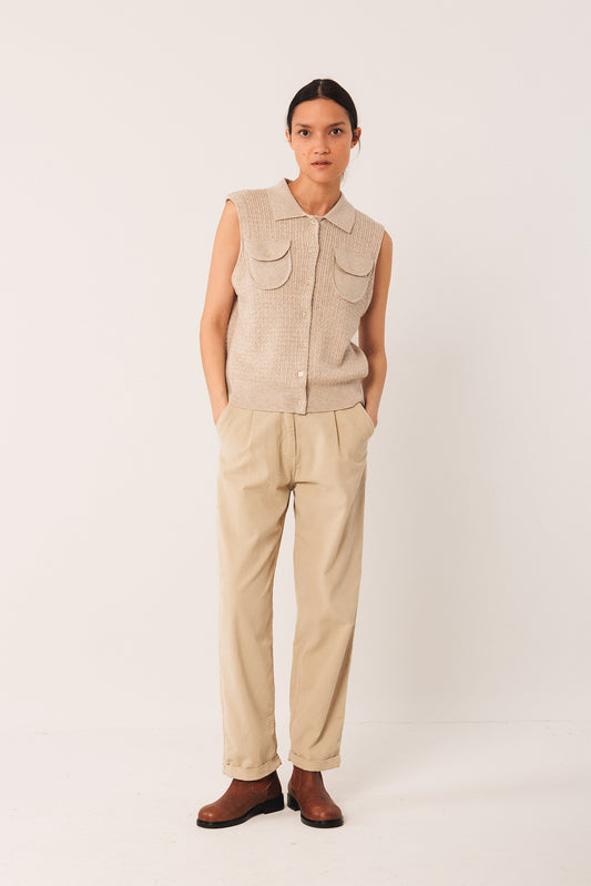 CABLE-KNIT VEST TOP 4