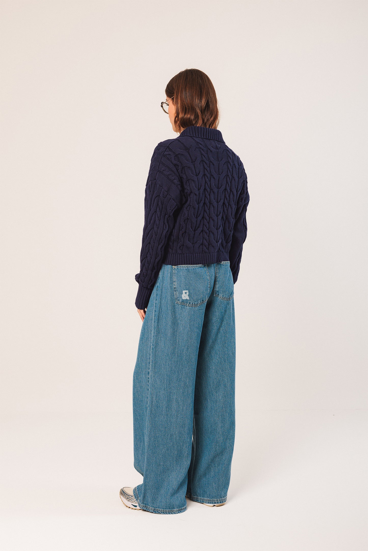 [CL] COTTON CABLE-KNIT JACKET