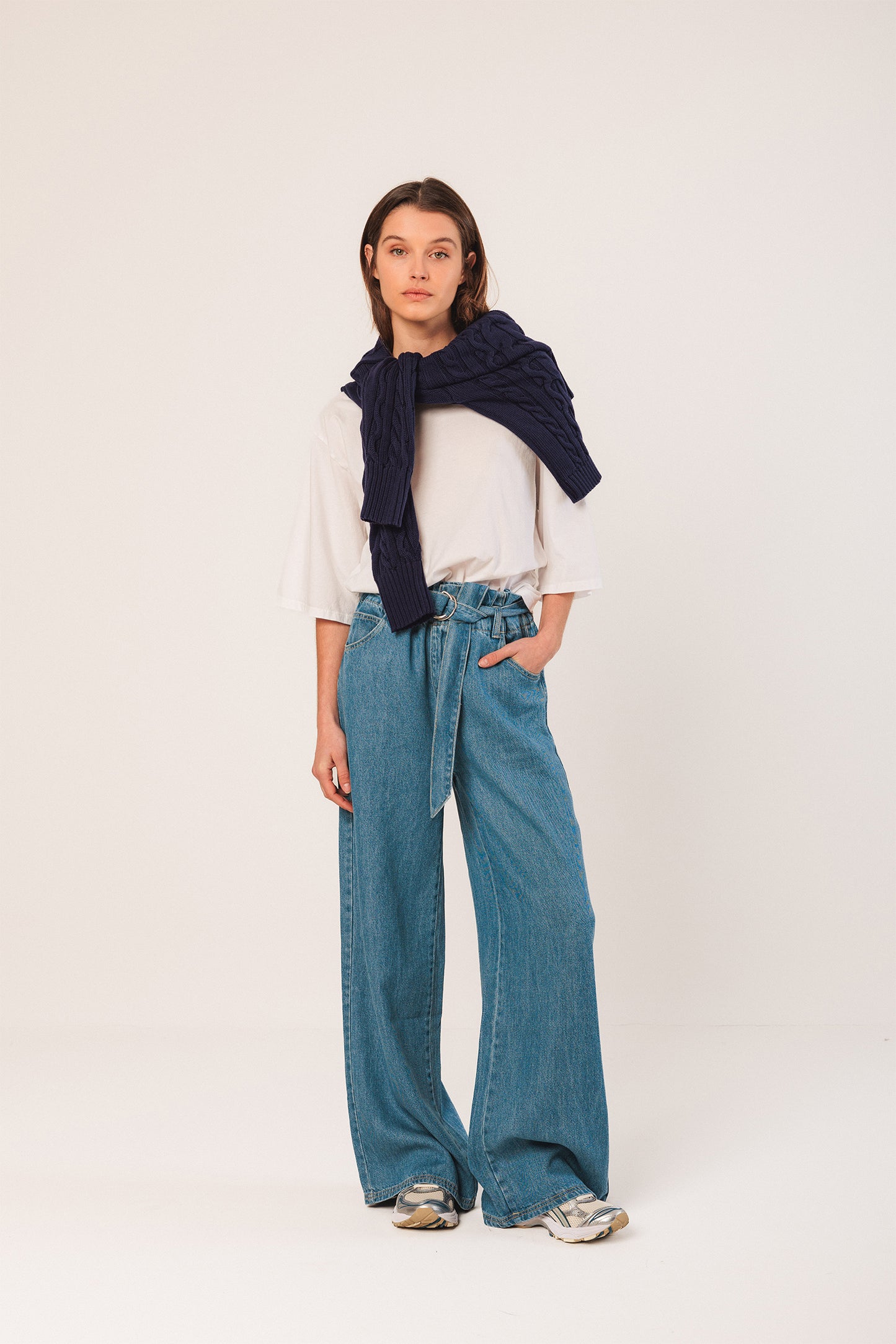 [CL] COTTON CABLE-KNIT JACKET