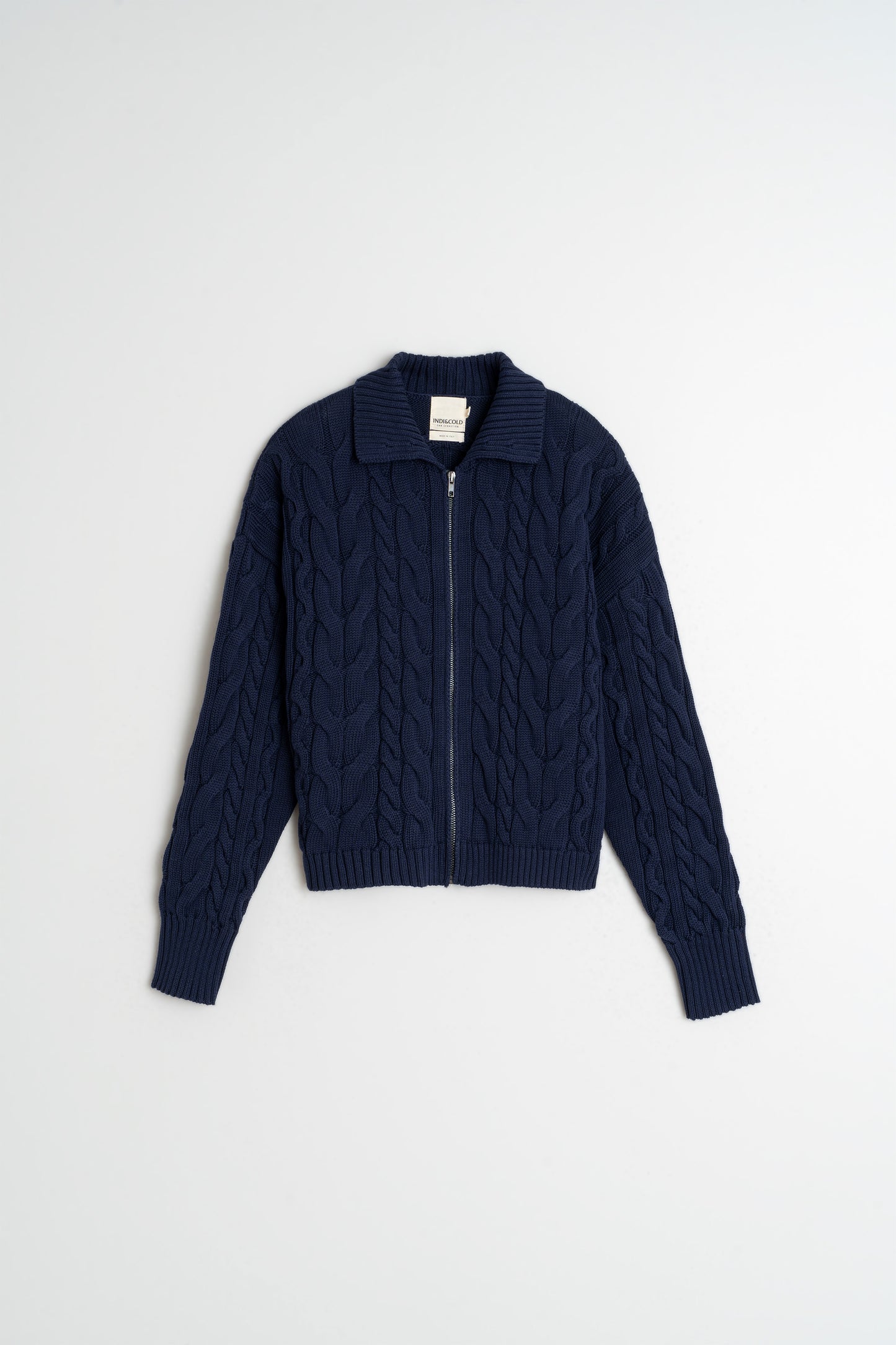 [CL] COTTON CABLE-KNIT JACKET