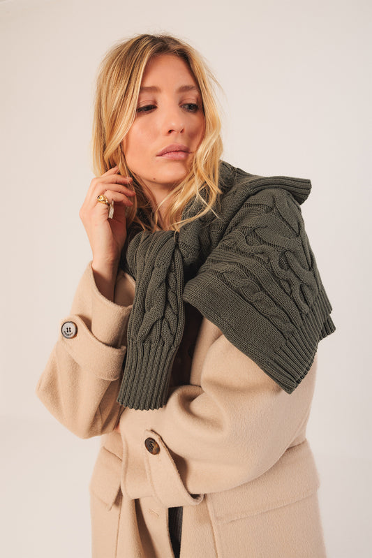 VESTE EN COTON TORSADÉ
